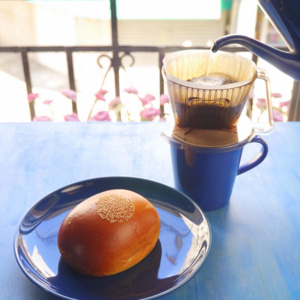 アンパンマンでコーヒーを蒸らす