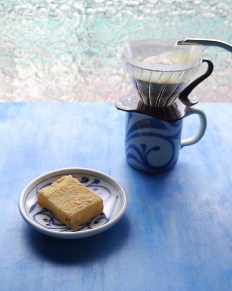 味正堂 - 鹿の子餅 とハンドドリップコーヒー